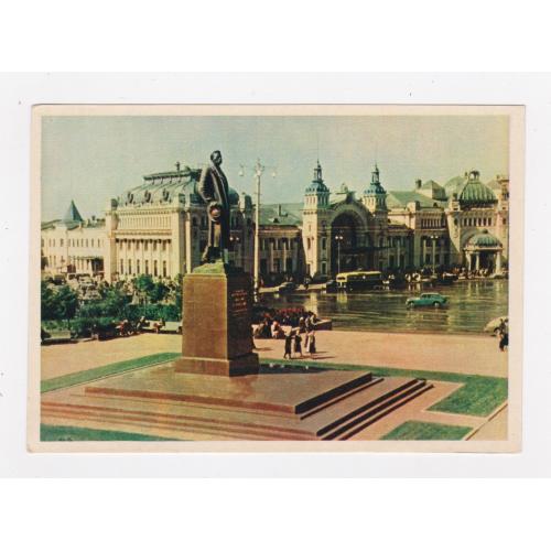 МОСКВА - ПАМЯТНИК А.М.ГОРЬКОМУ = листівка 1957 р. = ПЕТРУСОВ = чиста = тираж 350 тис. \\
