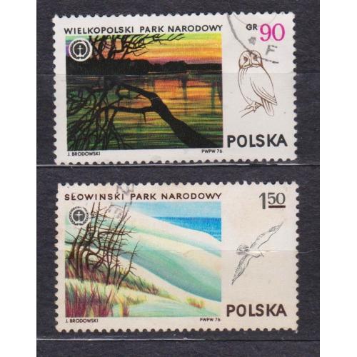Національні парки - фауна = 1976 р. = ПОЛЬЩА = гаш. \\