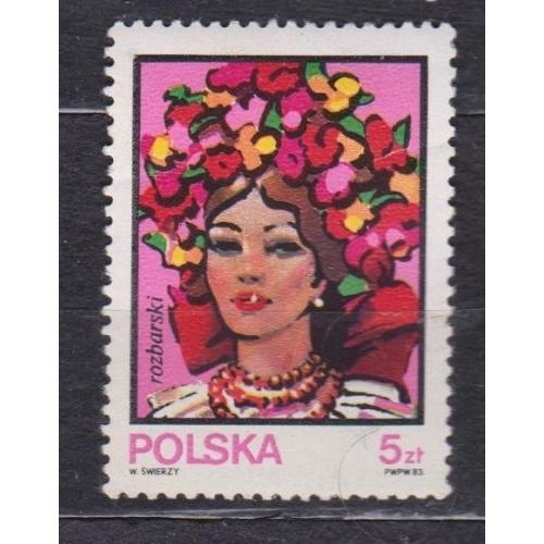 Народні жіночі головні убори та костюми = 1983 р. = ПОЛЬЩА = негаш. \\