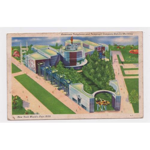 НЬЮ-ЙОРК - Всесвітня виставка /Всемирная выставка/ - 1939 р. = почта США - ПРОСКУРОВ  