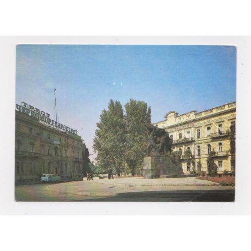 ОДЕСА - ОДЕССА = Памятник героям-потемкинцам = листівка 1987 р = ДЕЙКИН = чиста \\
