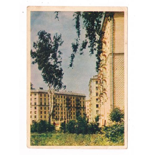 Москва - Новые дома на Песчаной улице = листівка 1957 р. = БАЛЬТЕРМАНЦ = чиста \\