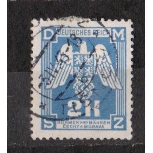 Орел з гербами = 1943 р = НІМЕЧЧИНА - РЕЙХ -  Богемія та Моравія = гаш. \\
