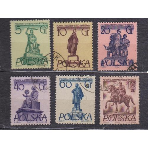 Пам'ятники Варшави =  ПОЛЬЩА = 1955 р. = гаш. \\