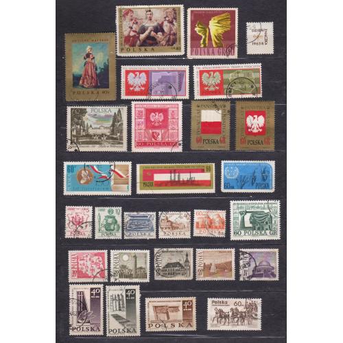 ПОЛЬЩА = марки 1965, 1966, 1967 р. = гаш. = 27 шт. \\