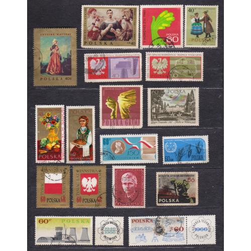 ПОЛЬЩА = марки 1966, 1967, 1968, 1969 р. = гаш. = 33 шт. \\
