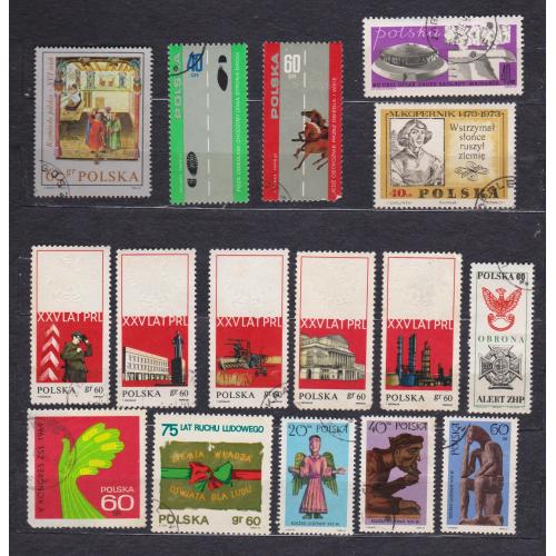 ПОЛЬЩА = марки 1969, 1970 р. = гаш. = 25 шт. \\