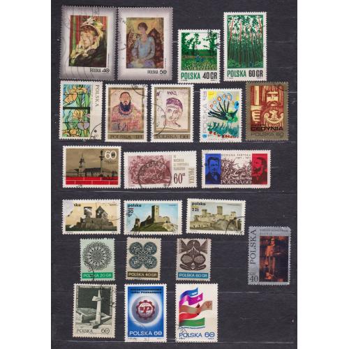 ПОЛЬЩА = марки 1971, 1972 р. = гаш. = 22 шт. \\