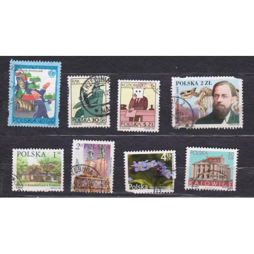 ПОЛЬЩА = марки 1996, 1999, 2001, 2002, 2005, 2010 р. = гаш. = 8 шт. \\