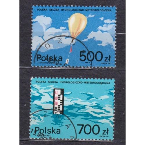 Польська гідрологічна та метеорологічна служба = 1990 р. = ПОЛЬЩА = гаш. \\