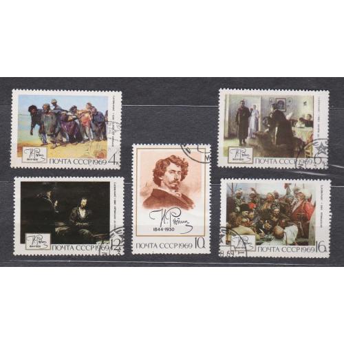 РЕПИН - ЖИВОПИСЬ = СССР - СРСР = 1969 р. = гаш. \\