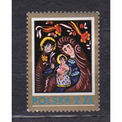 Різдво. Розпис по склу = 1979 р. = ПОЛЬЩА = негаш. \\