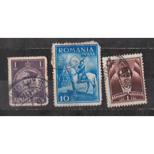 РУМУНІЯ = марки 1930,  1932 р. = гаш. =  3 шт. \\