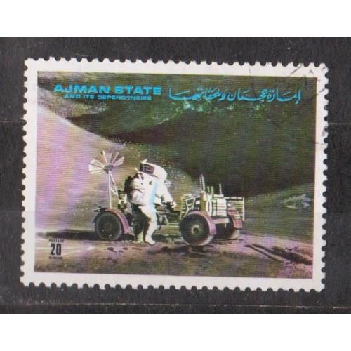 КОСМОС - Аполлон-15 - Дослідження місячної поверхні = 1972 р. = ЕМІРАТ АДЖМАН = негаш.  \\