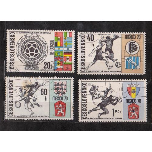 СПОРТ - Чемпіонат світу з футболу - Мехіко =  1970 р. = ЧЕХОСЛОВАЧЧИНА = гаш. \\