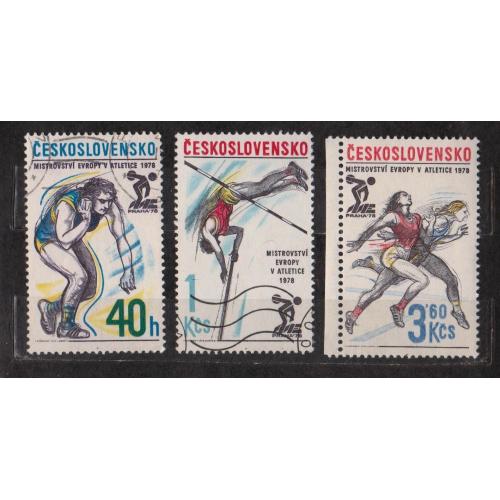 СПОРТ - Чемпіонат Європи з легкої атлетики =  1978 р. = ЧЕХОСЛОВАЧЧИНА = гаш. \\