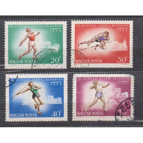 СПОРТ - Чемпіонат Європи з легкої атлетики = УГОРЩИНА = 1966 р. = гаш.  \\