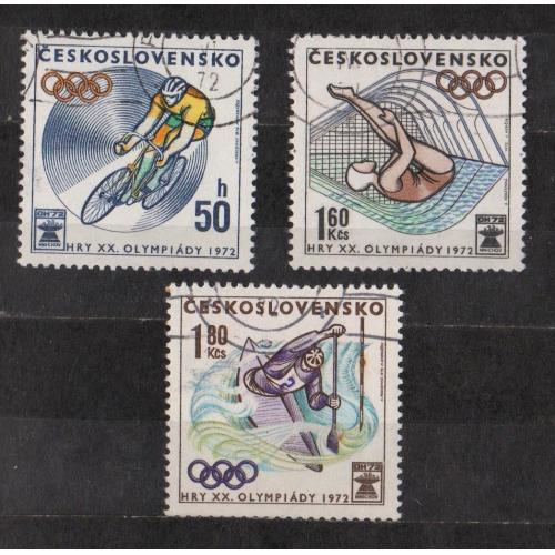 СПОРТ - ХХ Олімпійські ігри - Мюнхен =  1972 р. = ЧЕХОСЛОВАЧЧИНА = гаш. \\