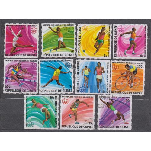СПОРТ -  Літні Олімпійські ігри 1976 року - Монреаль = ГВІНЕЯ = 1976 р. = гаш.  \\
