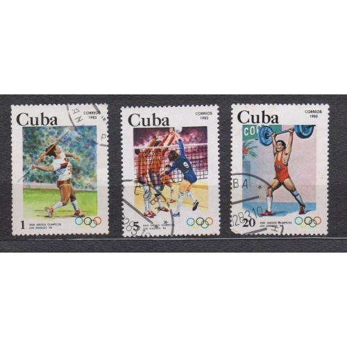 СПОРТ- Літні Олімпійські ігри 1984 року - Лос-Анджелес = КУБА = 1983 р. = гаш. \\