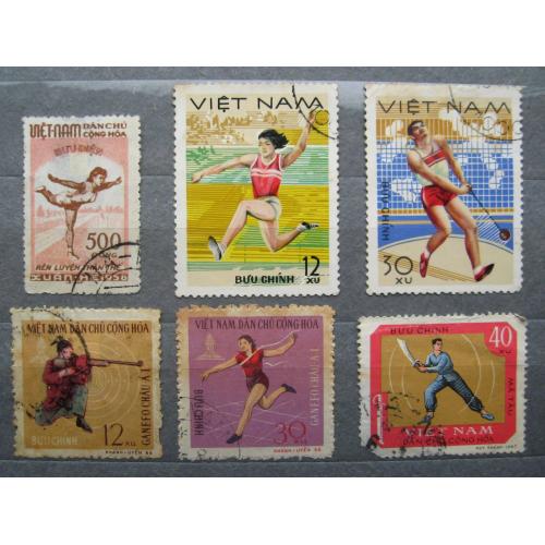 СПОРТ = В'ЄТНАМ =  збірний лот = гаш. = 6 марок \\