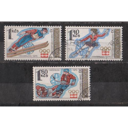 СПОРТ - XII зимові Олімпійські ігри - Інсбрук = 1976 р. = ЧЕХОСЛОВАЧЧИНА = гаш. \\