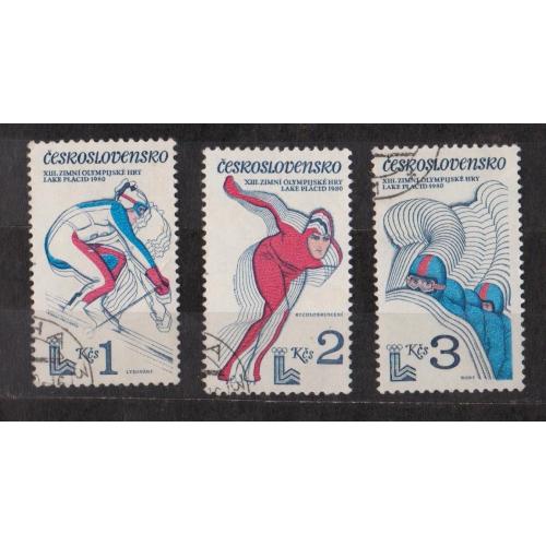 СПОРТ - XIII зимові Олімпійські ігри - Лейк-Плесід =  1980 р. = ЧЕХОСЛОВАЧЧИНА = гаш. \\