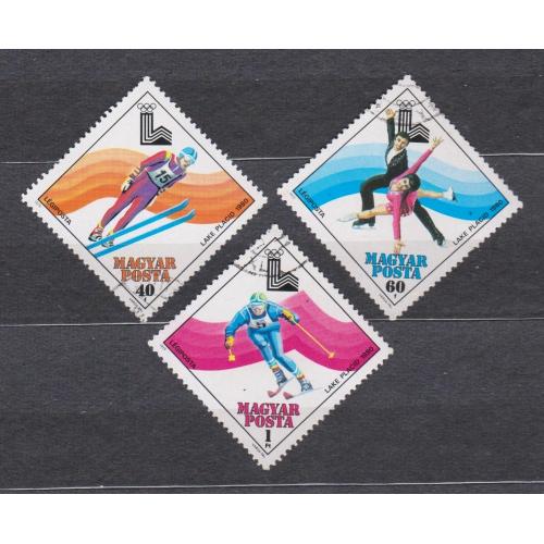 СПОРТ - XIII зимові Олімпійські ігри в Лейк-Плесіді = УГОРЩИНА = 1979 р. = гаш. \\