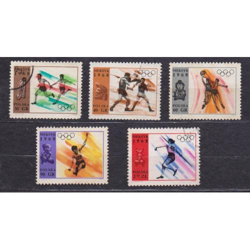 СПОРТ - XIX літні Олімпійські ігри =  1968 р. = ПОЛЬЩА = гаш. \\