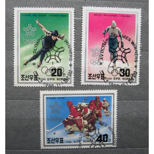 СПОРТ - ЗИМОВА ОЛІМПІАДА = 1988 р. = КНДР - ПІВНІЧНА  КОРЕЯ = гаш. \\