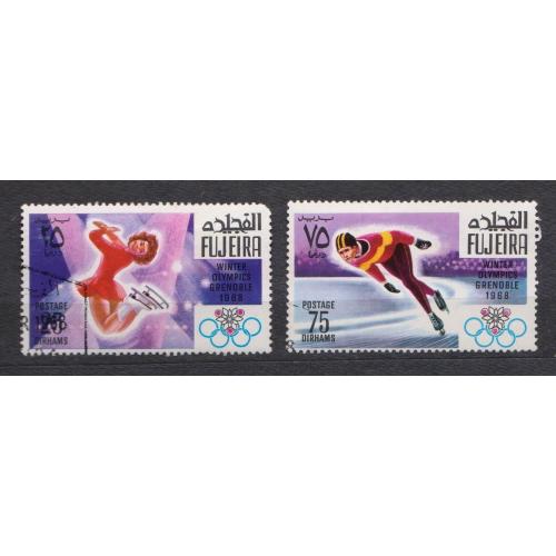 СПОРТ - Зимові Олімпійські ігри 1968 року - Гренобль = емірат ФУДЖЕЙРА = 1968 р. =  гаш.  \\