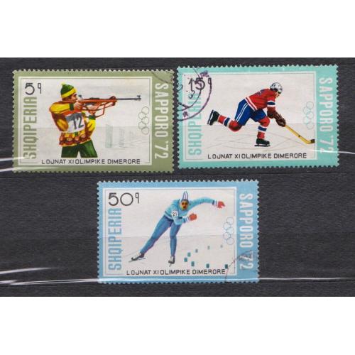 СПОРТ- Зимові Олімпійські ігри 1972 року - Саппоро = АЛБАНІЯ = 1972 р. = гаш. \\