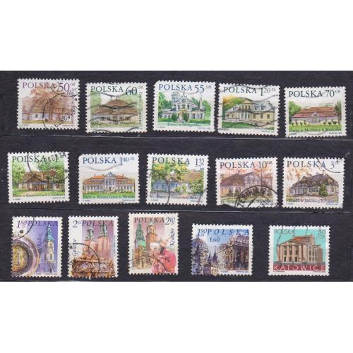 СТАНДАРТ - АРХІТЕКТУРА = 1997, 1998, 1999, 2000, 2001, 2002, 2004, 2005 р = ПОЛЬЩА = гаш = 15 шт \\