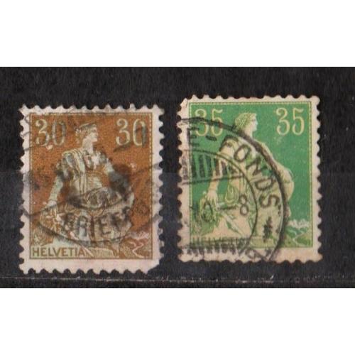 СТАНДАРТ - Гельвеція з мечем = 1908 р = ШВЕЙЦАРІЯ = гаш. \\