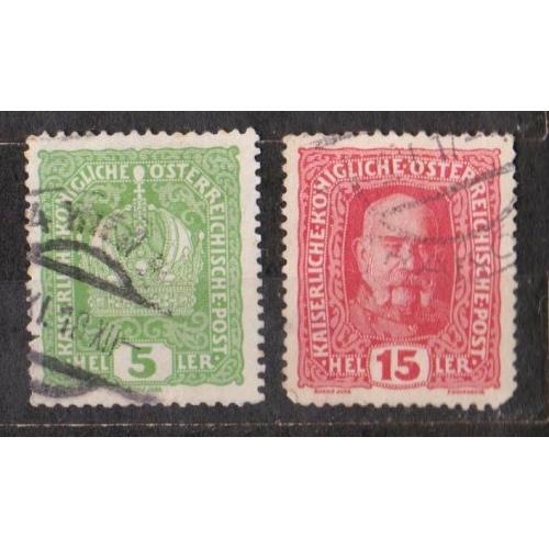 СТАНДАРТ =  марки 1916 р.  = АВСТРІЯ = гаш. \\
