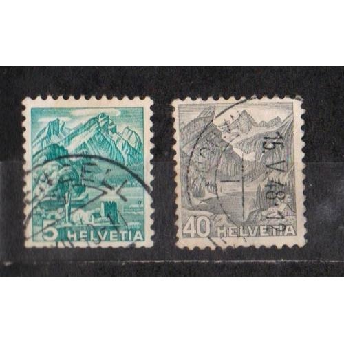 СТАНДАРТ - Вид на гору Пілатус = 1936 р = ШВЕЙЦАРІЯ = гаш. \\