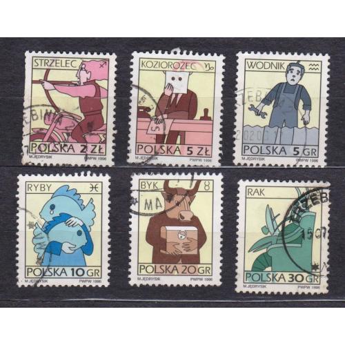 СТАНДАРТ - Знаки зодіаку = 1996 р. = ПОЛЬЩА = гаш. \\