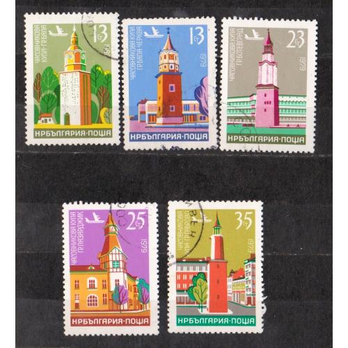 Вежі - Авіапошта = БОЛГАРІЯ = 1979 р. = гаш. \\