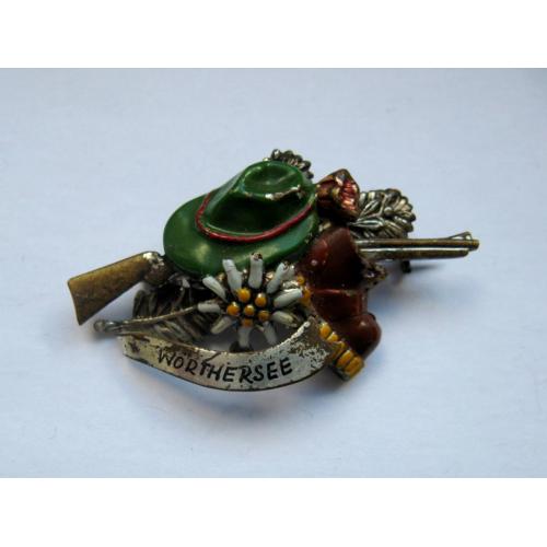 Worthersee - Вертерзе = мисливство - туризм = знак на альпійський капелюх = важкий метал 