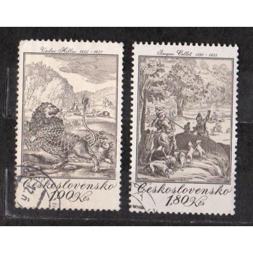 ЖИВОПИС - МИСЛИВСТВО = 1975 р. = ЧЕХОСЛОВАЧЧИНА = гаш. \\