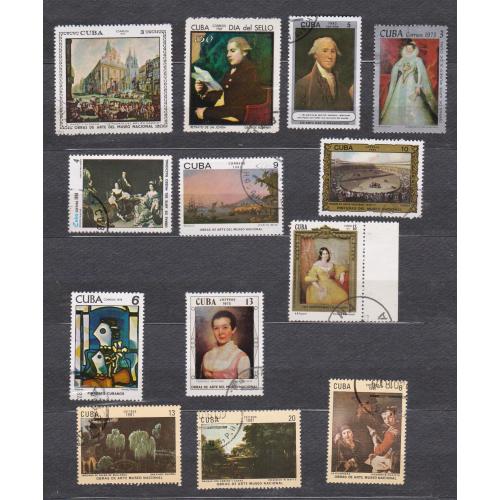 ЖИВОПИС = збірний лот = КУБА = гаш.  = 13 шт.  \\