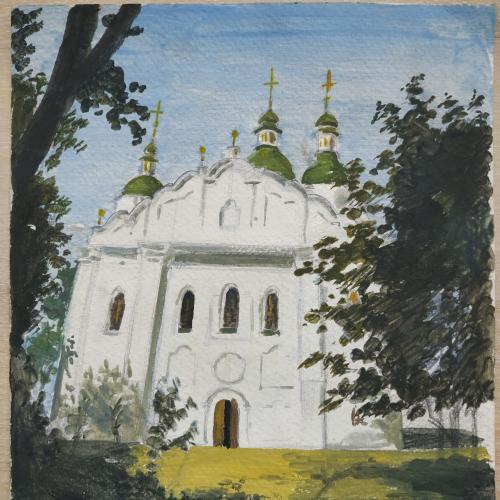 Церковь Украина Живопись Масло