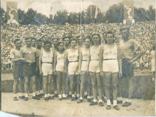Киев Парад физкультурников Фото 1936 год Стадион Пропаганда СССР