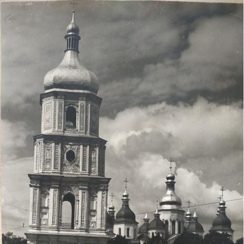 Киев Софиевская площадь Фото 1950-е годы Украина СССР