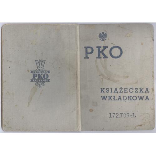  Польская сберегательная книжка Почтовый Банк РКО Bank Książeczka oszczędnościowa 1935 Olena Gorecka