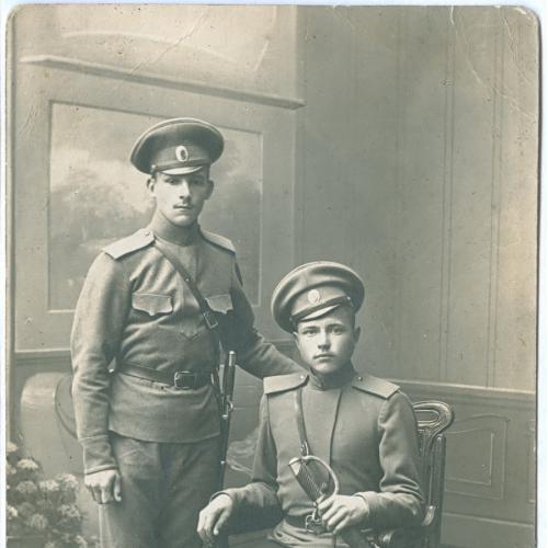 Сабля Оружие Фото открытка 1916 год Фотограф Орлов Военный Форма Винтаж 
