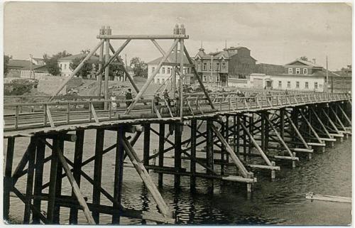 Славута Мост через реку Горынь Фото 1930 год Еврейское местечко Штетл Иудаика Slawuta 