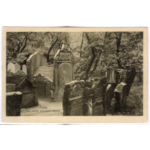 Прага Часть старого еврейского кладбища Иудаика Евреи Praha část starého židovskégo hřbitova