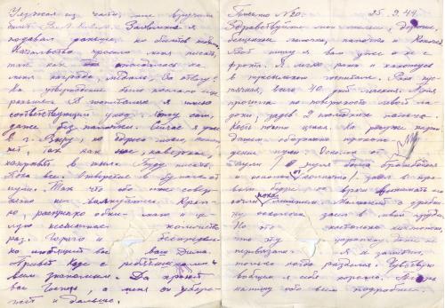 Валга Фастов Письма с фронта 1944 - 1945 Госпиталь Война Военная цензура 12632 Полевая почта СССР