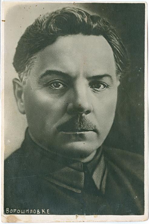 Ворошилов Фото открытка Пропаганда СССР